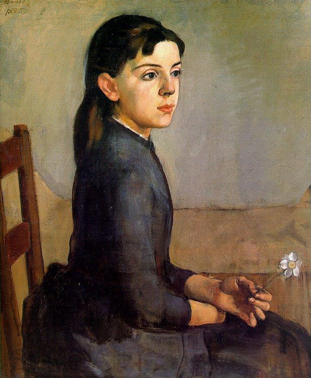Ferdinand Hodler Portrait of Louise-Delphine Duchosal Norge oil painting art